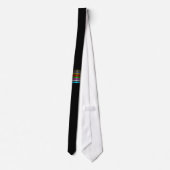 Elegant Metallic Gradient Stripes Design ネクタイ (裏面)