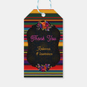 Elegant Mexican flowers wedding ギフトタグ (裏面)