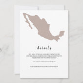 ELEGANT Mexico Wedding details 招待状 (正面)
