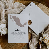 ELEGANT Mexico Wedding details 招待状