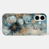 Elegant Midnight Floral iPhone Case Case-Mate iPhoneケース (裏面 (横))