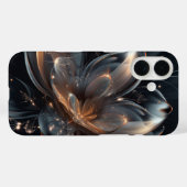 Elegant Midnight Floral iPhone Case Case-Mate iPhoneケース (裏面 (横))