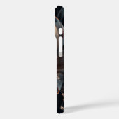 Elegant Midnight Floral iPhone Case Case-Mate iPhoneケース (裏面 / 左)