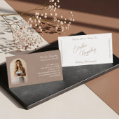 Elegant Minimal Arch Photo Wedding Photographer 名刺