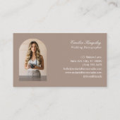 Elegant Minimal Arch Photo Wedding Photographer 名刺 (裏面)