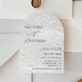 Elegant Minimal Black & White Winter Wedding 招待状