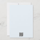 Elegant Minimal Bow Boy Baby Shower Invitation 招待状 (裏面)