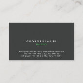 Elegant Minimal Business Branding 名刺 (裏面)