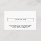 Elegant Minimal Business Branding 名刺 (裏面)