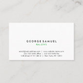 Elegant Minimal Business Branding 名刺 (裏面)