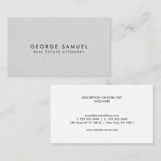 Elegant Minimal Business Branding 名刺 (正面/裏面)