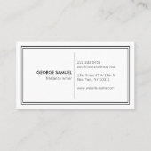 Elegant Minimal Business Branding 名刺 (裏面)