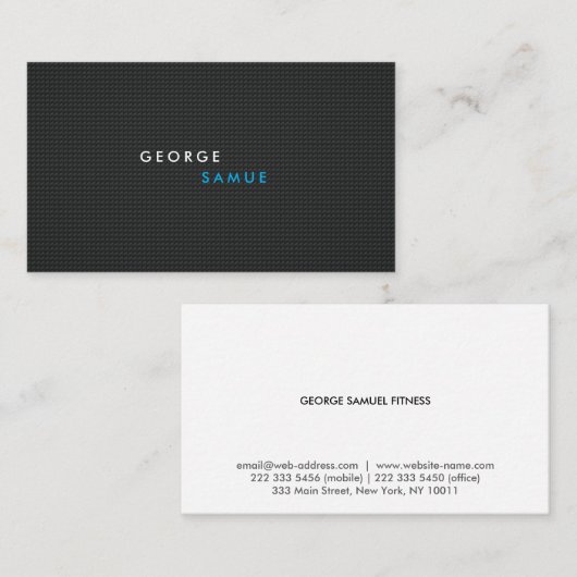 Elegant Minimal Business Branding 名刺 (正面/裏面)