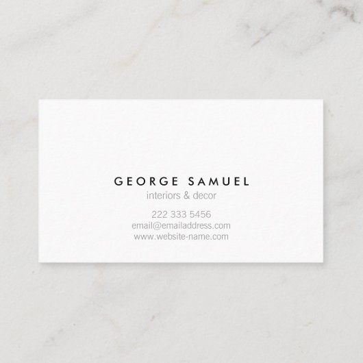 Elegant Minimal Business Branding 名刺 (裏面)