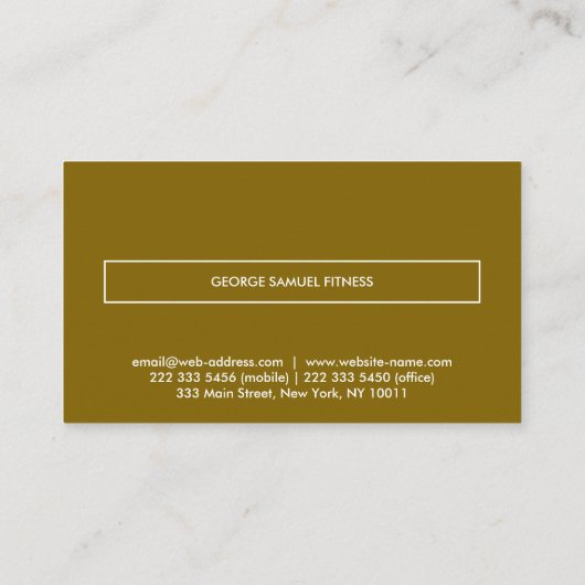 Elegant Minimal Business Branding 名刺 (裏面)