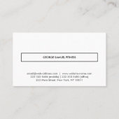 Elegant Minimal Business Branding 名刺 (裏面)