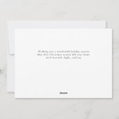 Elegant Minimal Christmas | Modern Family 3 Photo  シーズンカード (裏面)