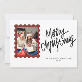 Elegant Minimal Christmas | Modern Family Photo シーズンカード