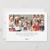 Elegant Minimal Christmas | Modern Family Photo シーズンカード (裏面)