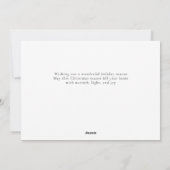 Elegant Minimal Christmas | Modern Family Photo シーズンカード (裏面)