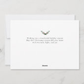 Elegant Minimal Christmas | Modern Family Photo シーズンカード (裏面)