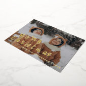 Elegant Minimal Christmas | Modern Family Portrait 箔シーズンカード (回転した状態)