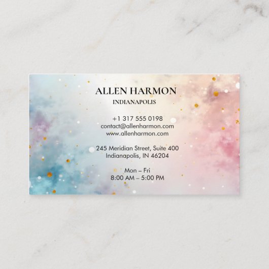 Elegant Minimal Custom Family Name | 5-Minute Edit 名刺 (裏面)