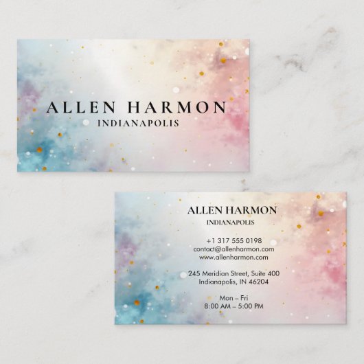 Elegant Minimal Custom Family Name | 5-Minute Edit 名刺 (正面/裏面)