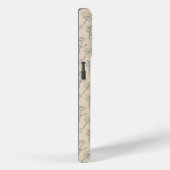 Elegant Minimal Floral Line Pattern Case-Mate iPhoneケース (裏面 / 右)