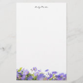 Elegant, minimal floral Personalized 便箋 (正面)