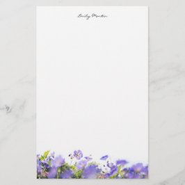 Elegant, minimal floral Personalized 便箋