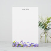 Elegant, minimal floral Personalized 便箋 (スタンド正面)