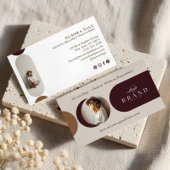 Elegant Minimal Holistic Celestial Moon Photo Luxe 名刺