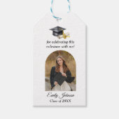 Elegant Minimal Minimalist Graduation ギフトタグ (正面)