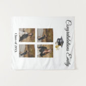 Elegant Minimal Minimalist Graduation タペストリー (正面(横))