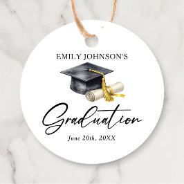 Elegant Minimal Minimalist Graduation フェイバータグ