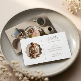 Elegant Minimal Modern hand Made Pottery Photo 名刺