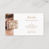 Elegant Minimal Modern Lash Artist Photo Collage 名刺 (裏面)