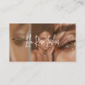 Elegant Minimal Modern Lash Artist Photo Collage 名刺 (正面)