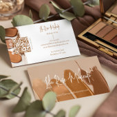 Elegant Minimal Modern Makeup Artist Photo Collage 名刺