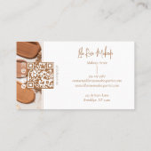 Elegant Minimal Modern Makeup Artist Photo Collage 名刺 (裏面)