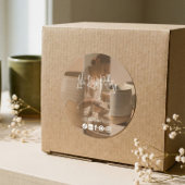 Elegant Minimal Pottery Photo Collage Packaging ラウンドシール