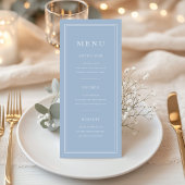 Elegant Minimal Powder Blue メニュー
