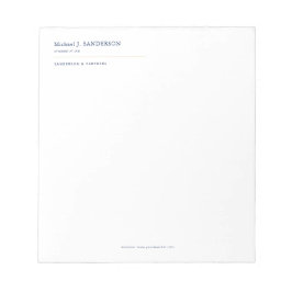 Elegant minimal professional lawyer legal office ノートパッド