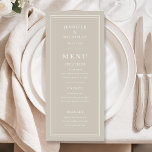 Elegant Minimal Taupe Wedding メニュー<br><div class="desc">Elegant Minimal Taupe Wedding Menu.</div>