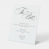 Elegant Minimal The Bar Sign modern  台座サイン (正面)