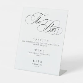 Elegant Minimal The Bar Sign modern  台座サイン