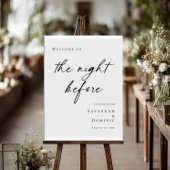 Elegant minimal The Night Before Rehearsal welcome ポスター