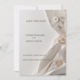 Elegant Minimal Typographic Save the Date セーブザデート