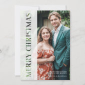 Elegant Minimal Vellum & Paper Cut Christmas シーズンカード (正面)